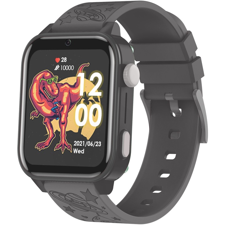 Смарт часовник Bemi Play2, сив, 1.85 инча, 39.2x13.9 мм, силикон, 650mAh