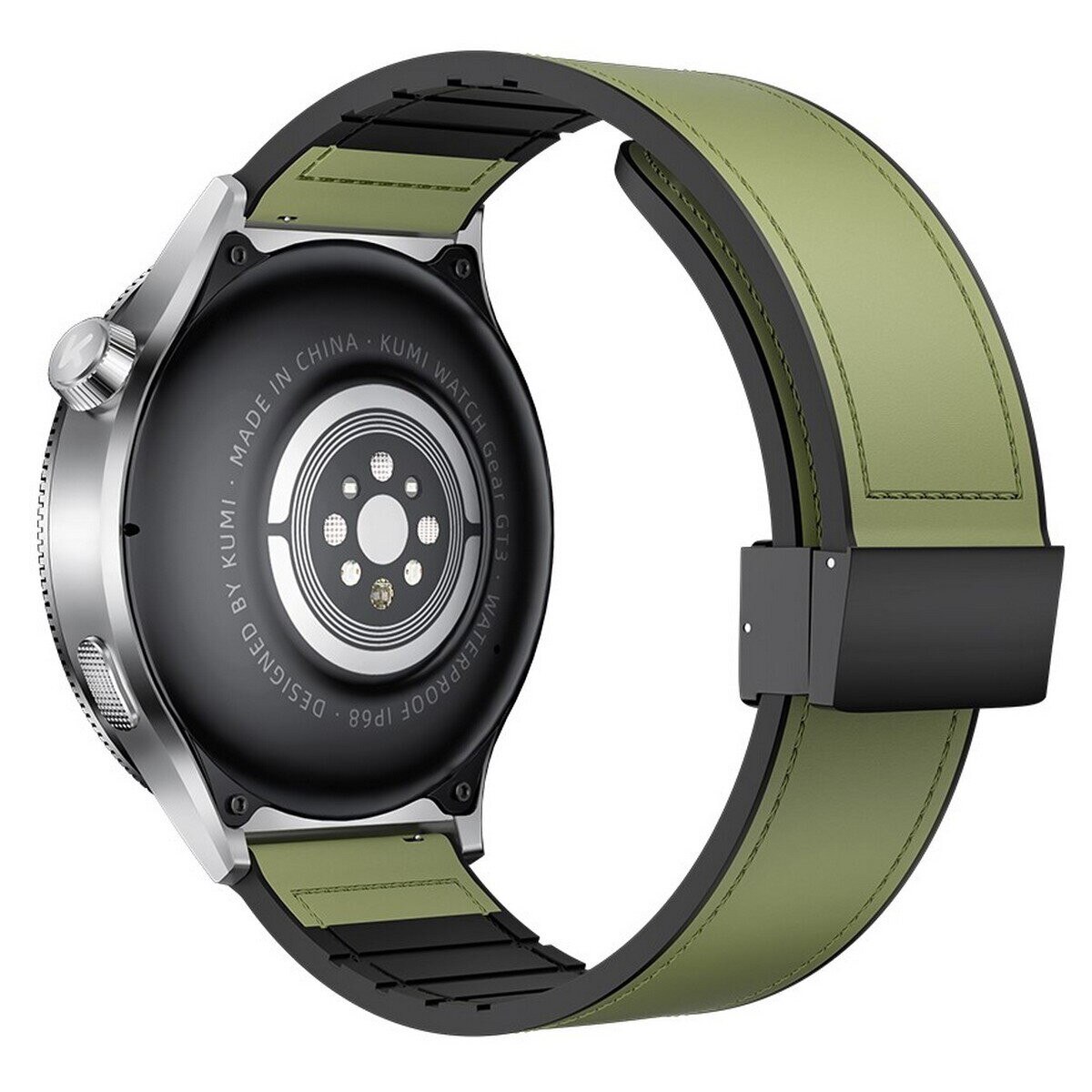 Smartwatch Kumi Gear GT3, Srebrny, 1.43 inch, rezistent la apa