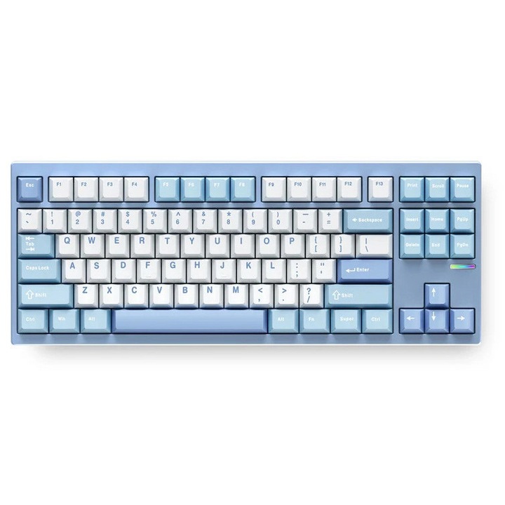 Механична клавиатура MCHOSE GX87 Lite, 88 клавиша, подсветка, Bluetooth/USB, 357x139x43 мм