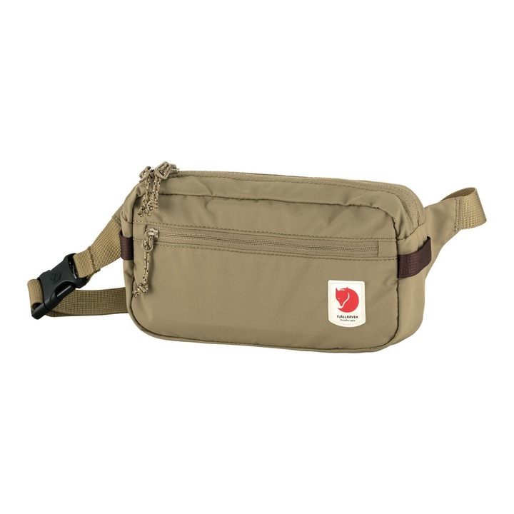Fjällräven High Coast csípőre akasztható sporttáska, 1,5 l, barna, méretek 12x21x6 cm