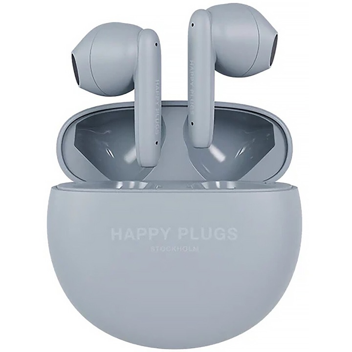 Vezeték nélküli fejhallgató, Happy Plugs, Joy Lite, 2 mikrofon, érintésvezérlés, kék