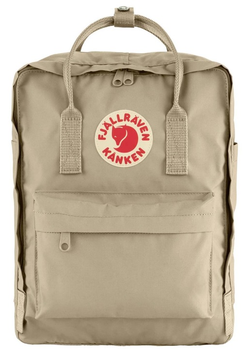 Градска раница Fjallraven Kanken, Vinylon F, водоустойчива, с дръжка, 38x27x13cm, цвят fossil