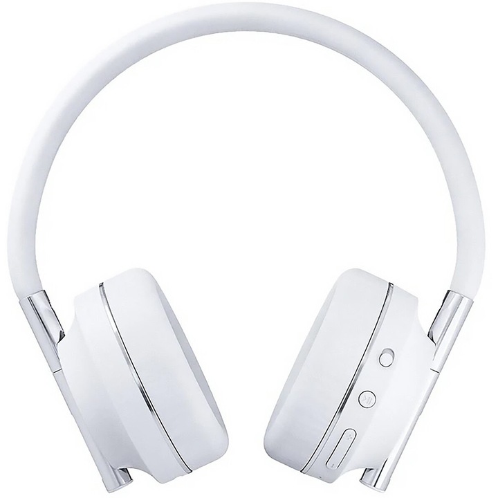 Vezeték nélküli fejhallgató, Happy Plugs, Model Play, fehér, Bluetooth 5.0, 25 óra üzemidő