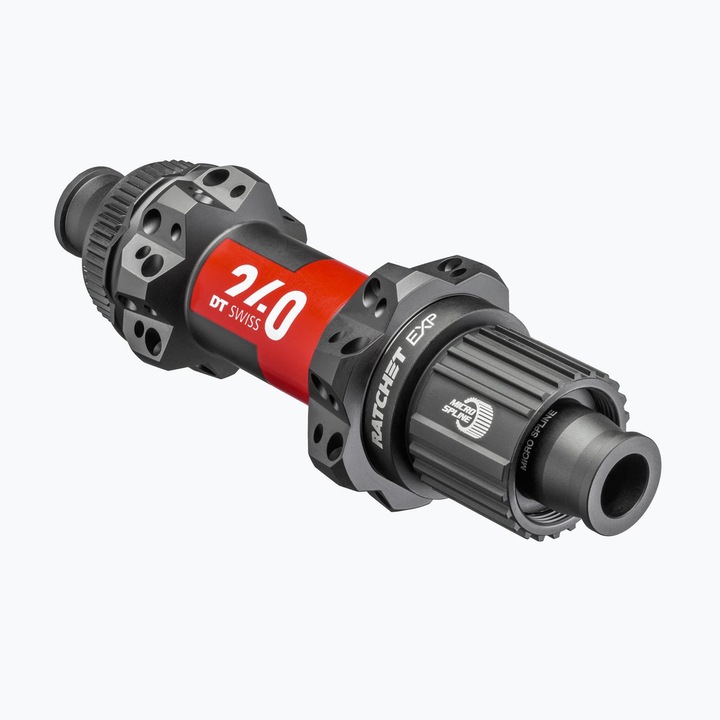 Butuc roata bicicleta, DT Swiss 24P 148/12 CL, 28 spite, negru, 12/148 mm