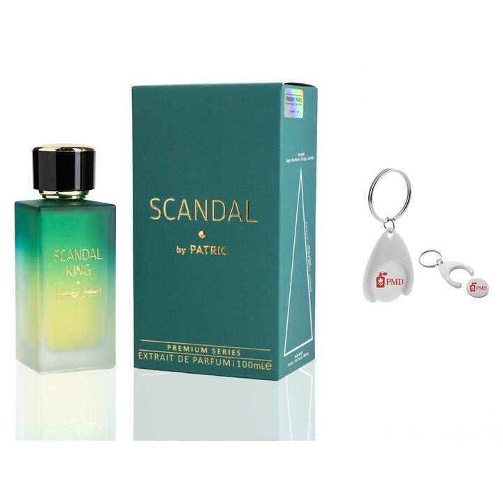 Set Extract de Parfum, Scandal by Patric, Unisex, 100ml cu Breloc Personalizat "PMD"