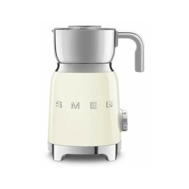 Spumant de lapte Smeg, 500W, crem, 25,1x18,4x14,2cm