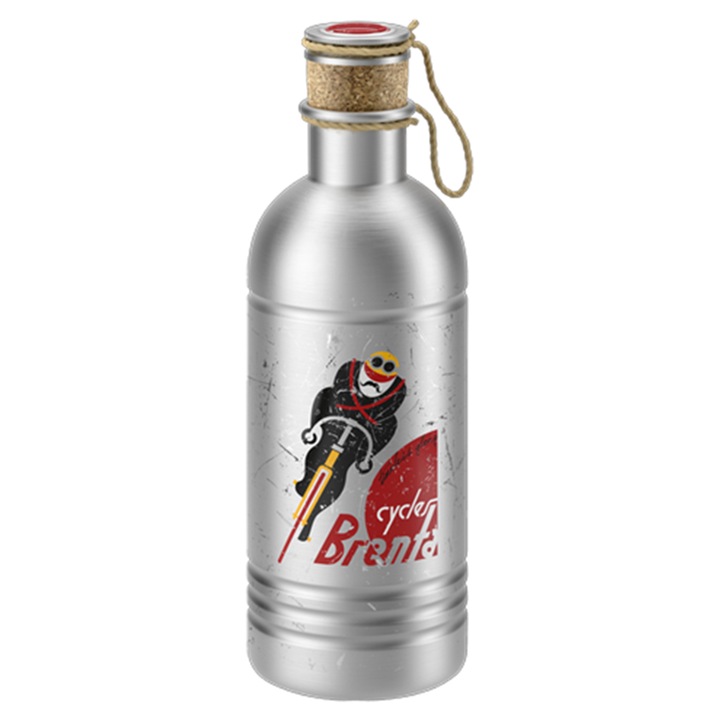 ELITE Eroica kulacs, 600 ml, vörös-ezüst, alumínium