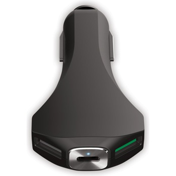 Incarcator auto Forever PCC-02 USB, 2 x USB si 1 x USB Type C, Fast Charging, Negru Incarcator auto Forever PCC-02 USB, 2 x USB si 1 x USB Type C, Fast Charging, Negru