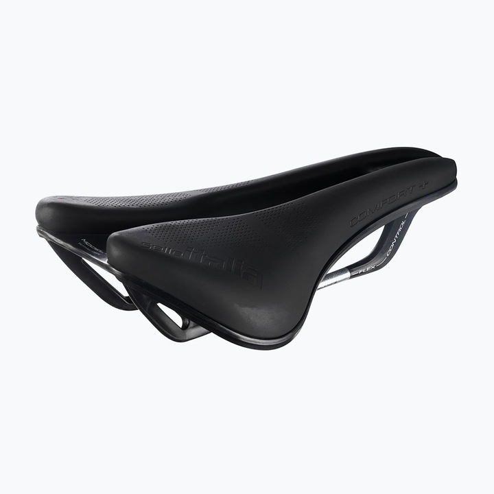 Sa bicicleta Selle Italia Model X Comfort+ Superflow, neagra, 145x245mm, pentru mtb si sosea