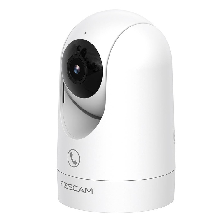 Foscam R8M beltéri térfigyelőkamera, 4K, 8 Mp, Wi-Fi kétsávos, forgatható, billenő