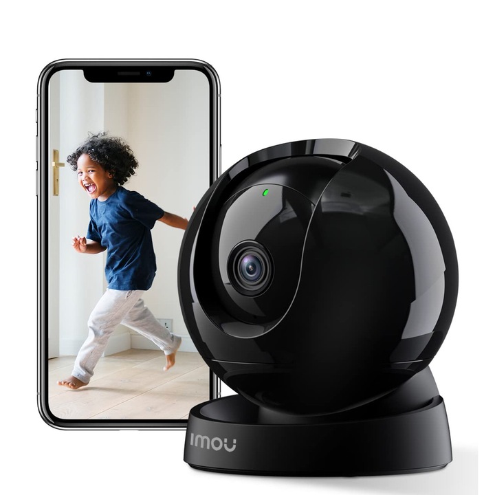 Камера за видеонаблюдение, 5Mp Wi-Fi 2K, за вътрешна употреба, разпознаване на хора/животни, нощно виждане