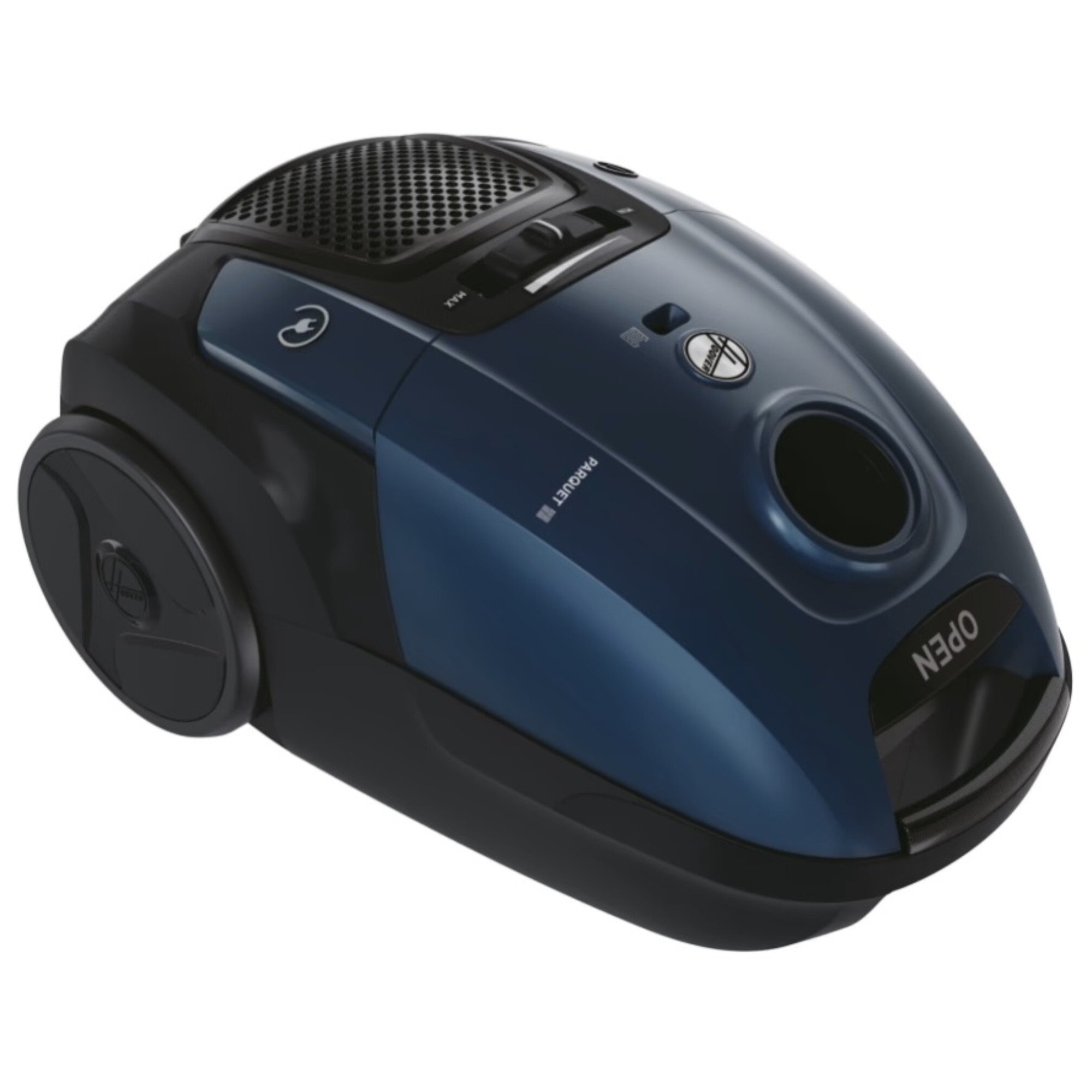 Aspirator cu sac Hoover Telios Extra TXL70HM 011, reglare putere, negru-albastru, 44.3x30x23.7cm