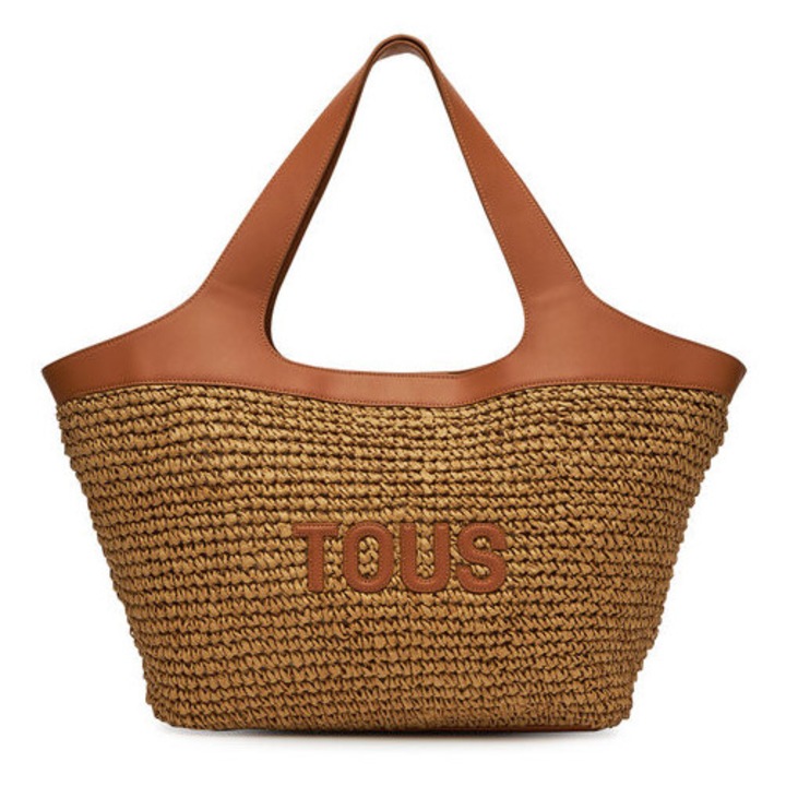 TOUS Lirio Raffia női táska, barna, méretei 58x32x14cm, egy rekesszel, egy méret