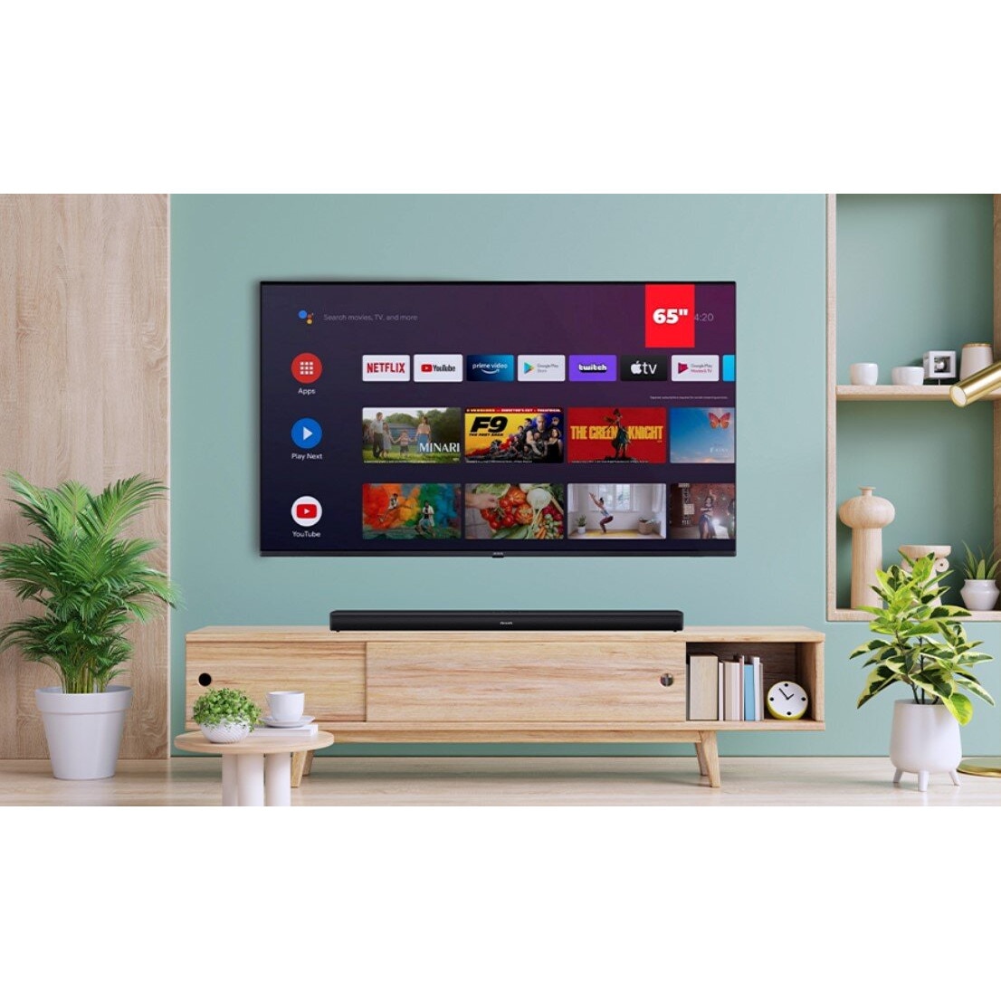 Bara de sunet AIWA HE-950BT Neagra, 2.0 canale, HDMI ARC, BT