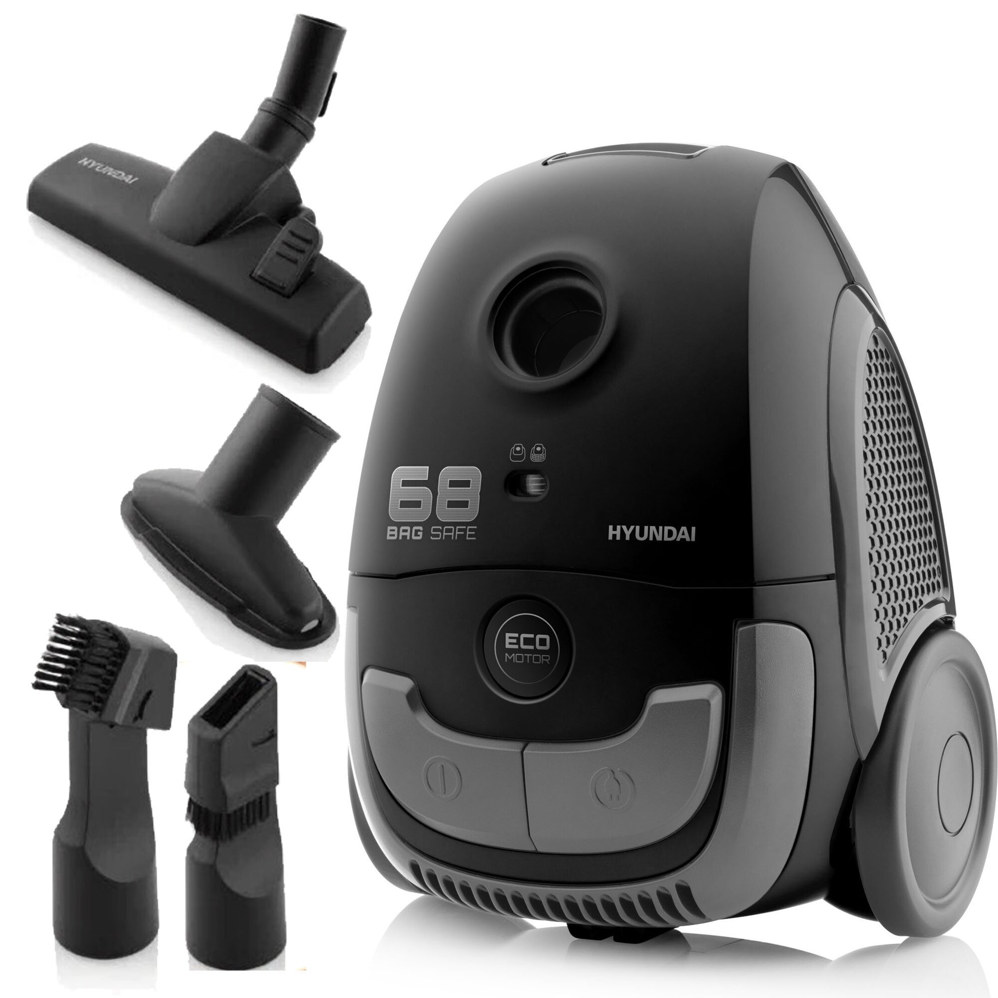 Aspirator Hyundai VC068B, 800W, negru, 2l, cu accesorii