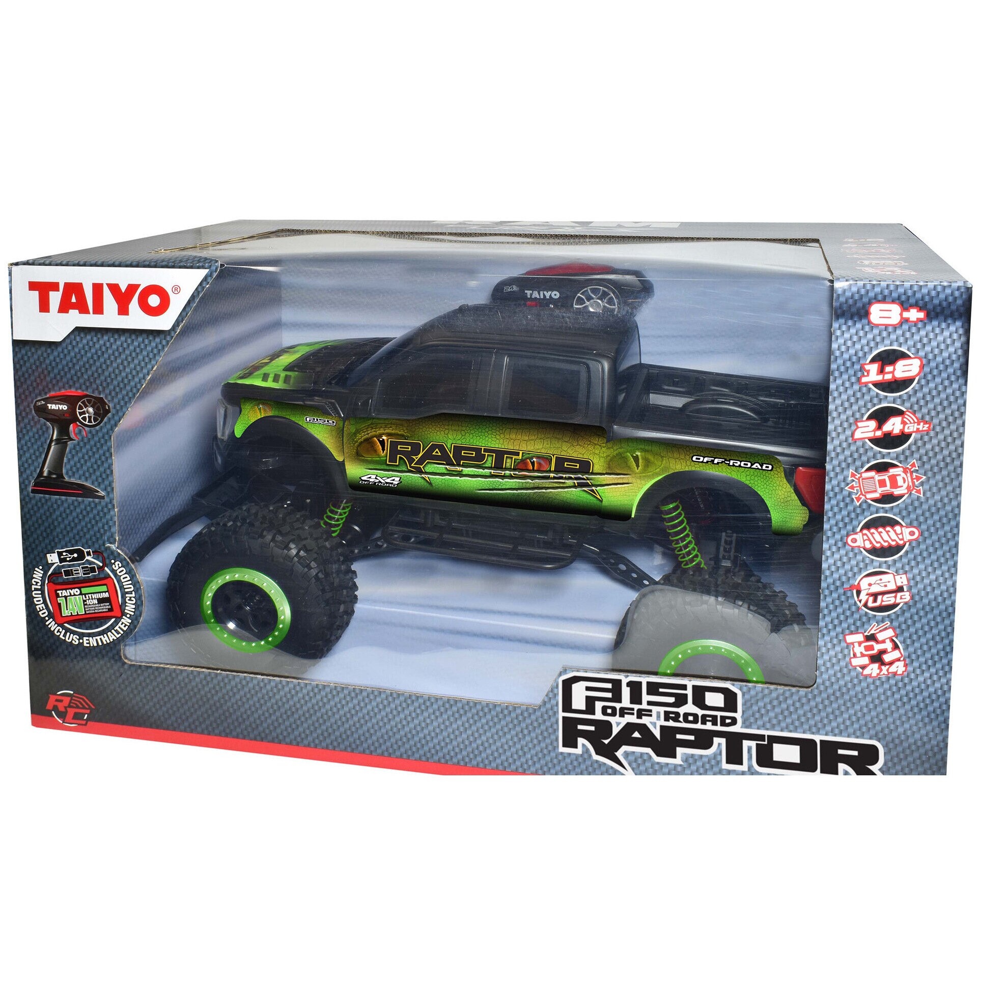 Masinuta radiocomandata TAIYO, terenowy, 1:8, canale, acumulator