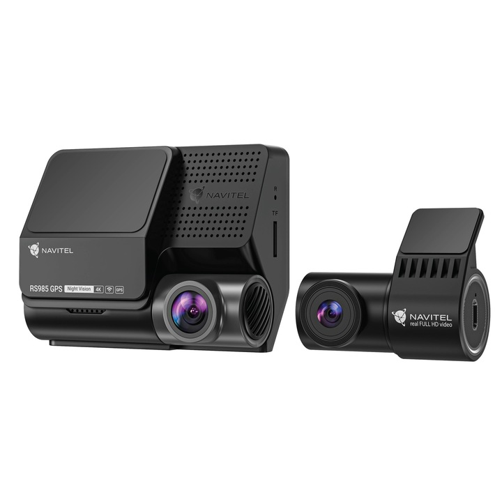 Camera auto DVR Navitel RS985, 4K, 160°, USB-C, 3"