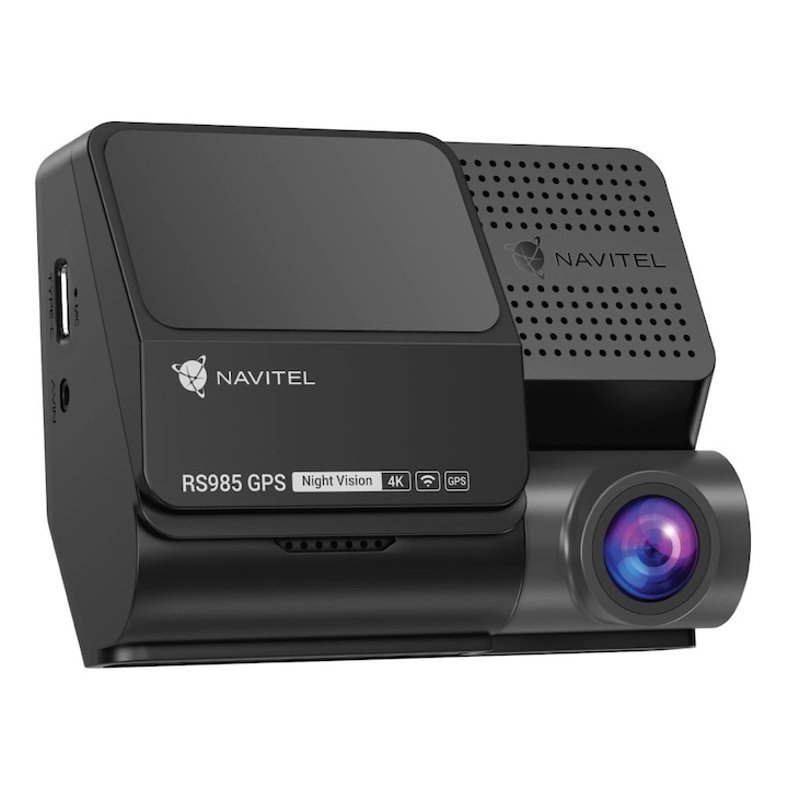 Camera auto DVR Navitel RS985, 4K, 160°, USB-C, 3"