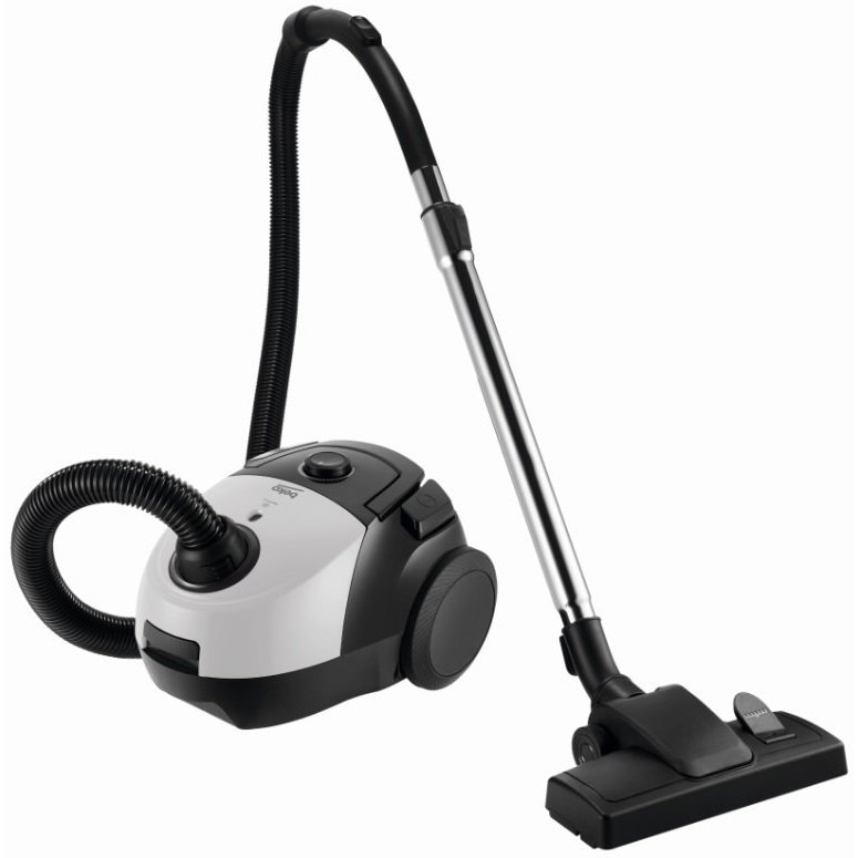 Aspirator Beko VCC34801AW reglaj putere, sac 2.1l, negru-alb, 22.3x28.2x34.2cm