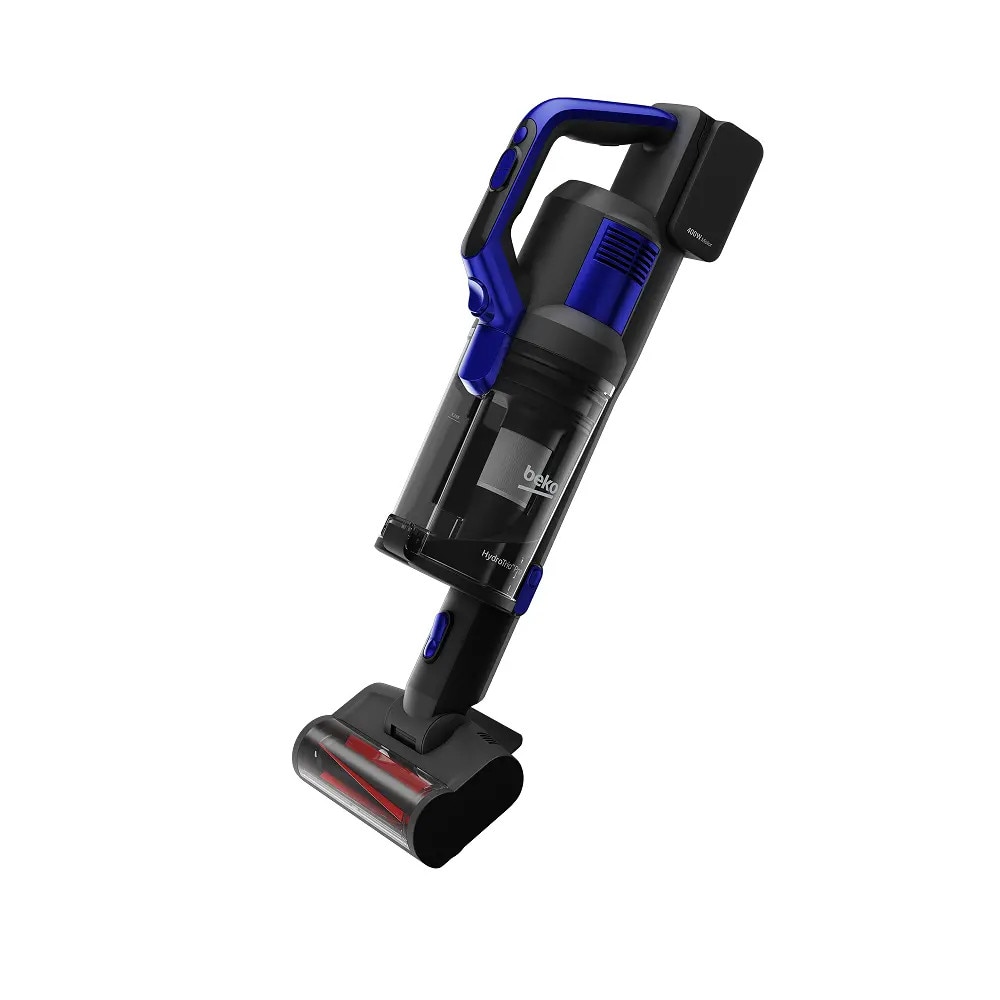 Aspirator Beko VRW90421VD HydroTrio Pro, 3 moduri, negru-albastru, 34.5x16.1x119cm