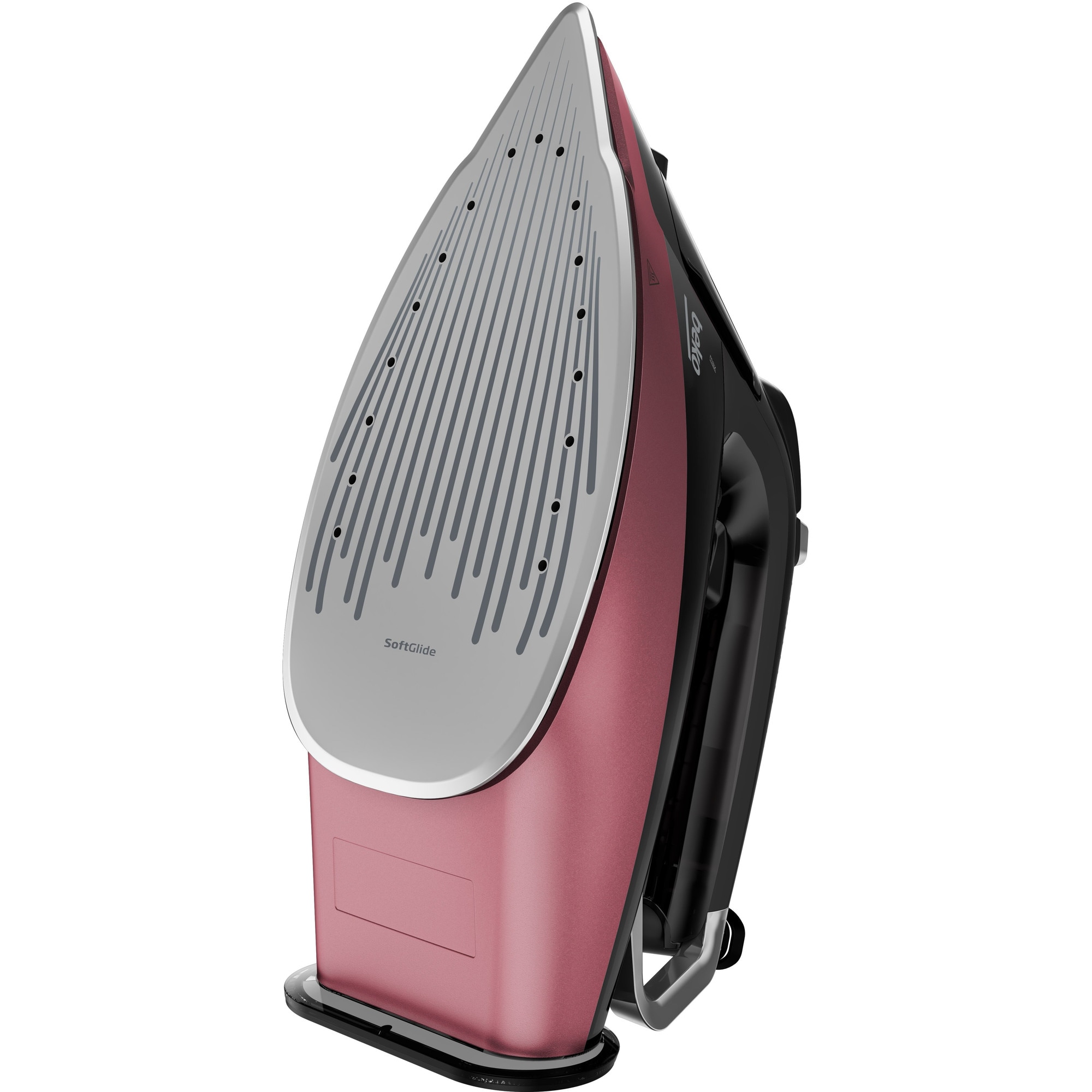 Fier de calcat Beko Future Iron SIM5124M, 2400W, ceramica, abur, negru si roz, 350ml