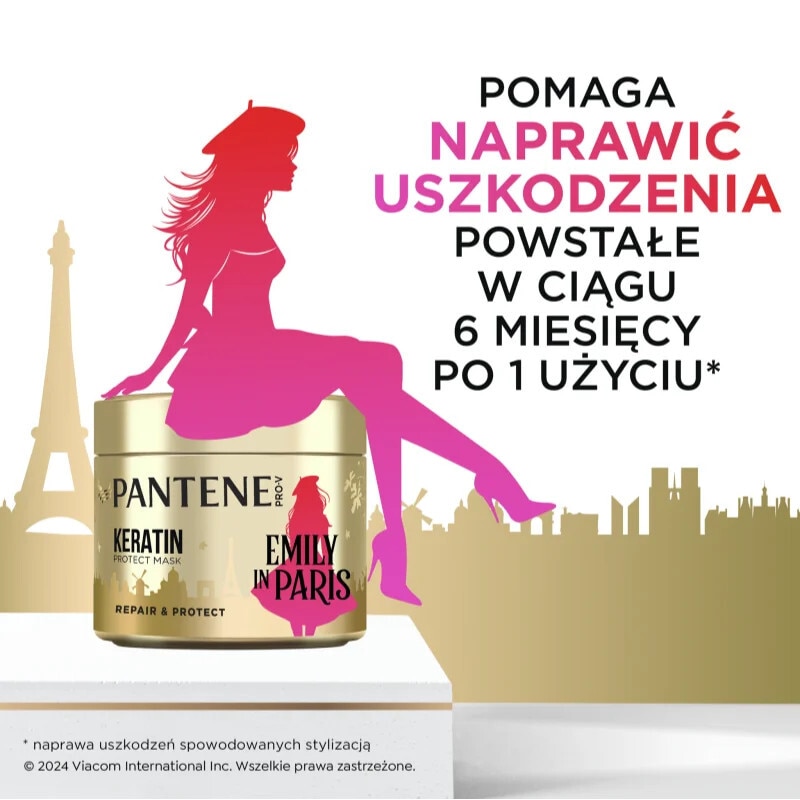 Set cosmetic Pantene Pro-V Emily in Paris, 200ml balsam, 100ml