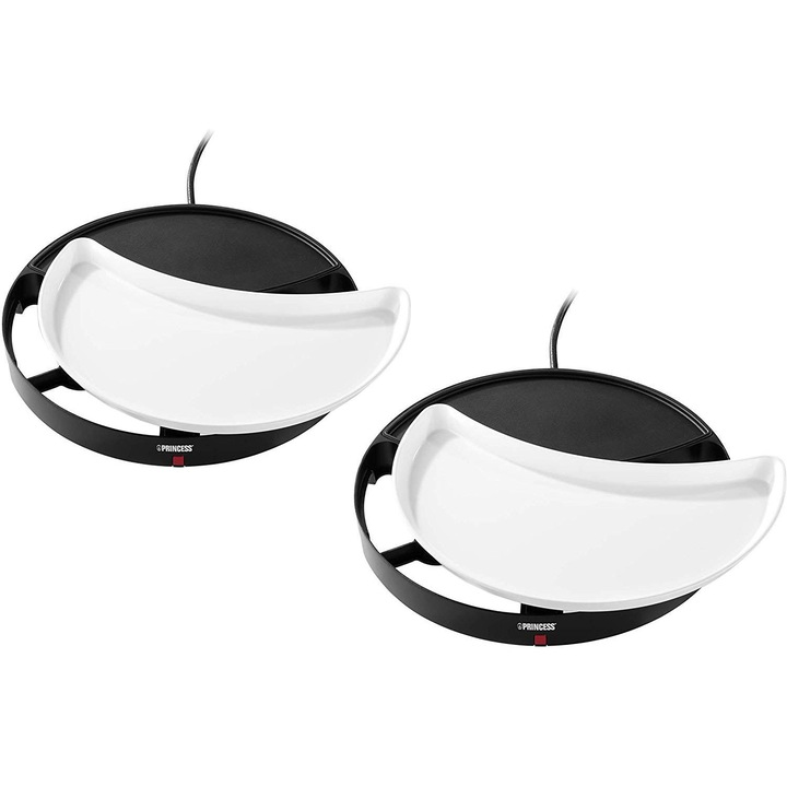 Електрическа скара, Princess, Dinner4All, 250W, черна, размери 40x39x38см