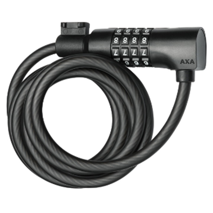 Antifurt bicicleta AXA Resolute Code, 15mm, negru, 180cm