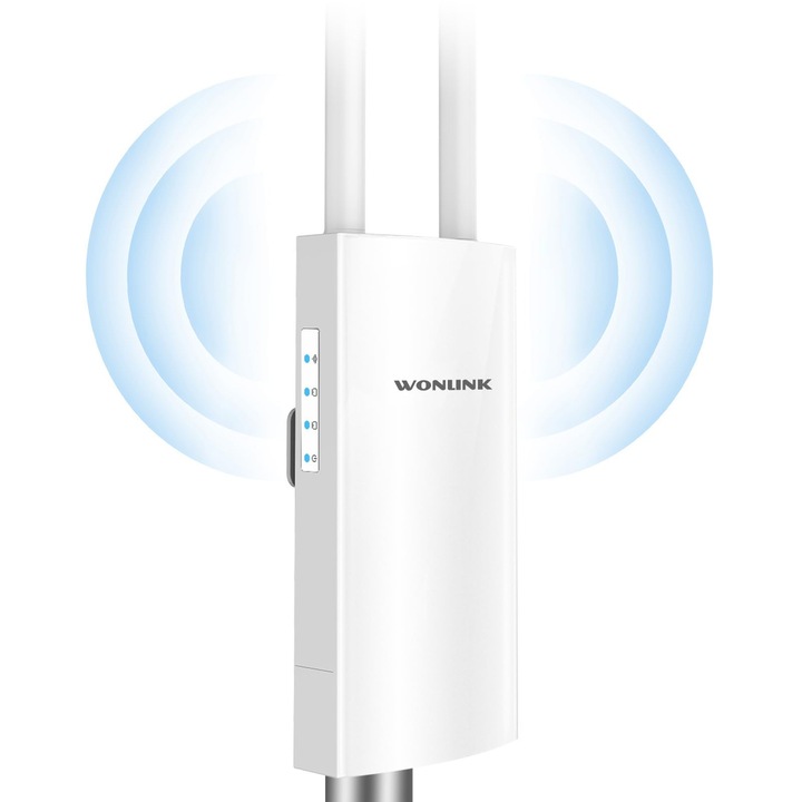 Kültéri WiFi hozzáférési pont, Wonlink, AC1200, időjárásálló IP65, kétsávos, 1000 MB/s