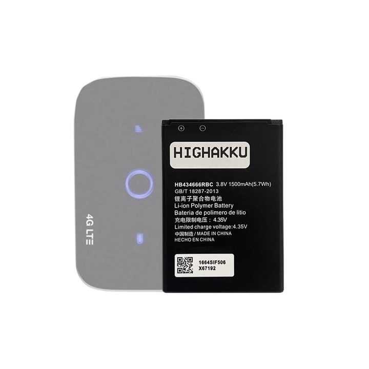 HIGHAKKU vezeték nélküli router, pótakkumulátor, 2402 Mbps, Huawei és Vodafone kompatibilis