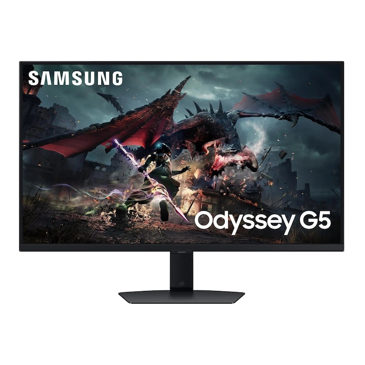 Samsung Odyssey G5 monitor 32" 2K IPS 180Hz, fekete, 714x582x264mm
