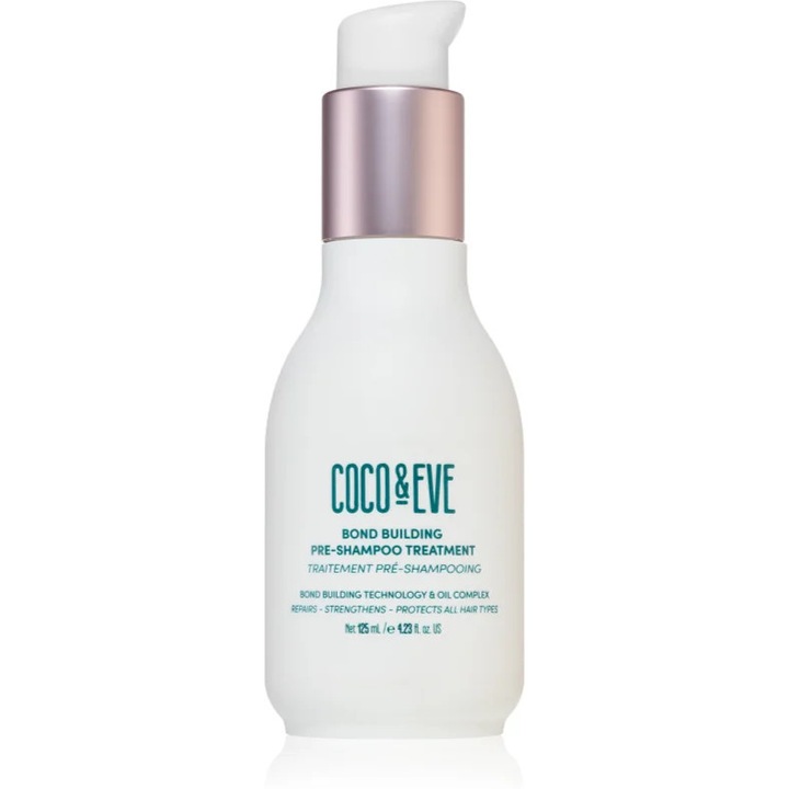Tratament pre-sampon pentru par deteriorat Coco & Eve Bond Building, 125 ml, vegan, fara sulfati si silicoane
