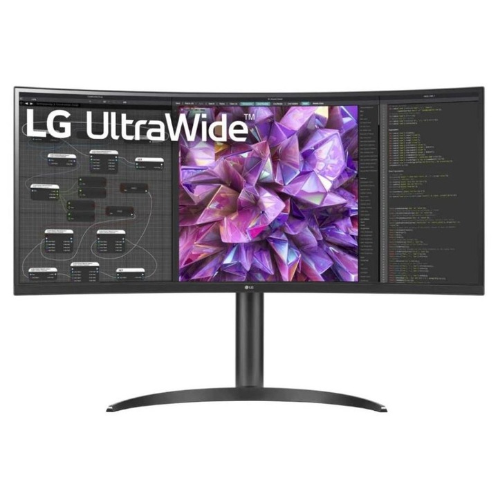 LG 34WQ75C-B monitor, 34", IPS, UWQHD, HDR