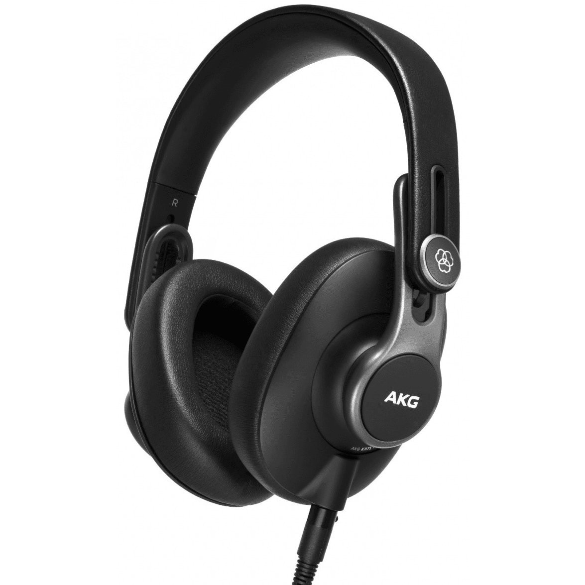 Casti cu fir AKG K371, negru, 50mm, 1.2m, pentru DJ-uri si studio