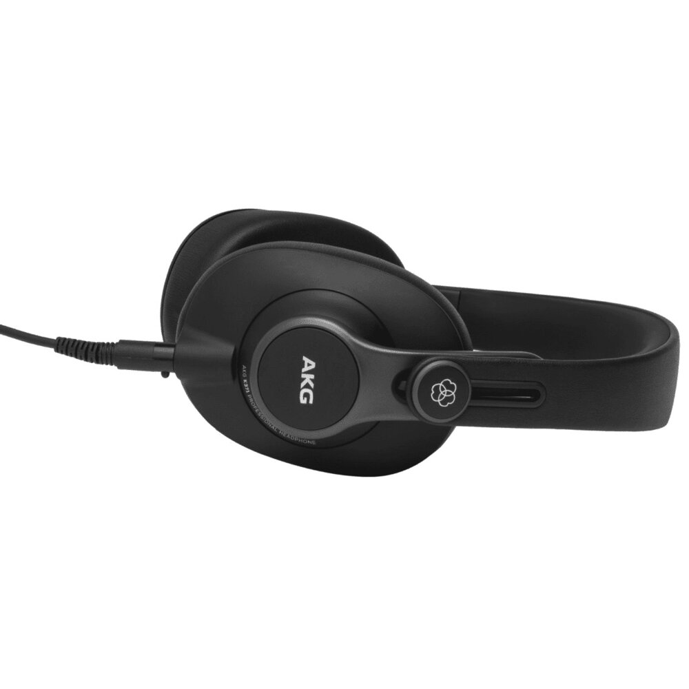 Casti cu fir AKG K371, negru, 50mm, 1.2m, pentru DJ-uri si studio