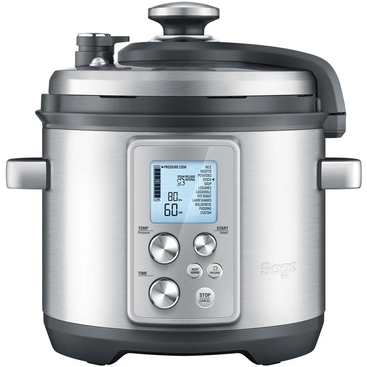 Multicooker Sage, 1100W, 6l, display LCD, 32x30x37cm, argitniu