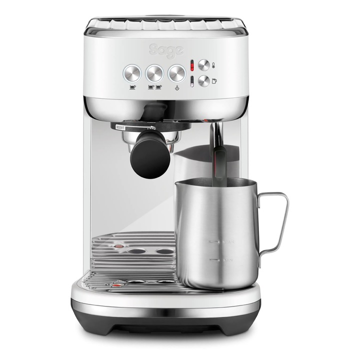 Кафемашина Sage the Bambino™ Plus, Sea Salt, Бял/Сив