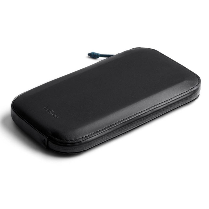 Bellroy Venture Phone Pocket Plus telefon- és kártyatartó tok, vízálló, bőr, 45% bőr, 40% újrahasznosított poliészter, 5% poliészter, 5% elasztán