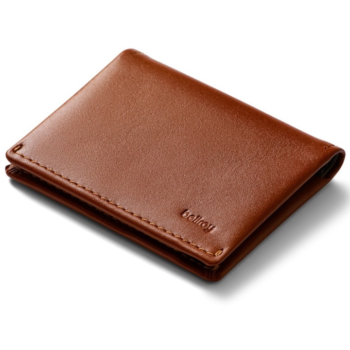 Мъжки портфейл Bellroy Slim Sleeve, кожен, 5-11 карти, елегантен дизайн, цвят сиена