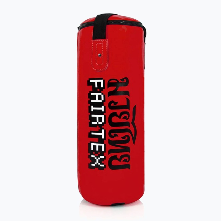 Детска тежка чанта Fairtex, червена, 10 кг, с верига и кука