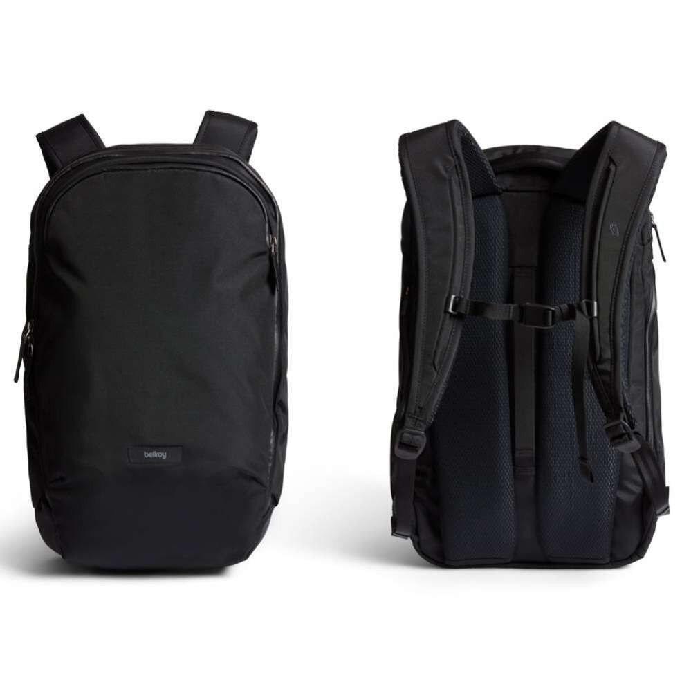 Rucsac urban Bellroy Transit Workpack Pro 22, pentru laptop 16", compact, negru