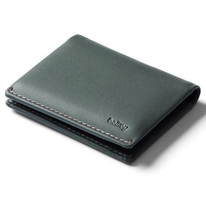 Мъжки портфейл Bellroy Slim Sleeve, кожен, за 5-11 карти, супер тънък, Everglade