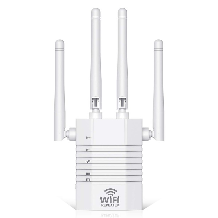 Joysong Router, Wifi Booster, 1200 Mbps, Dual Band, krémfehér