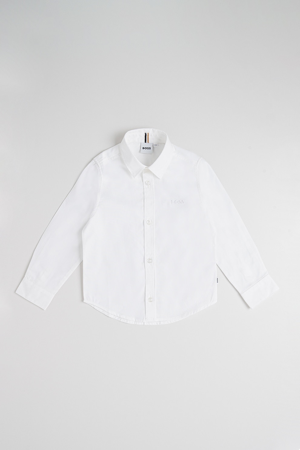 BOSS Kidswear, Camasa cu maneci lungi, Alb, 150 CM