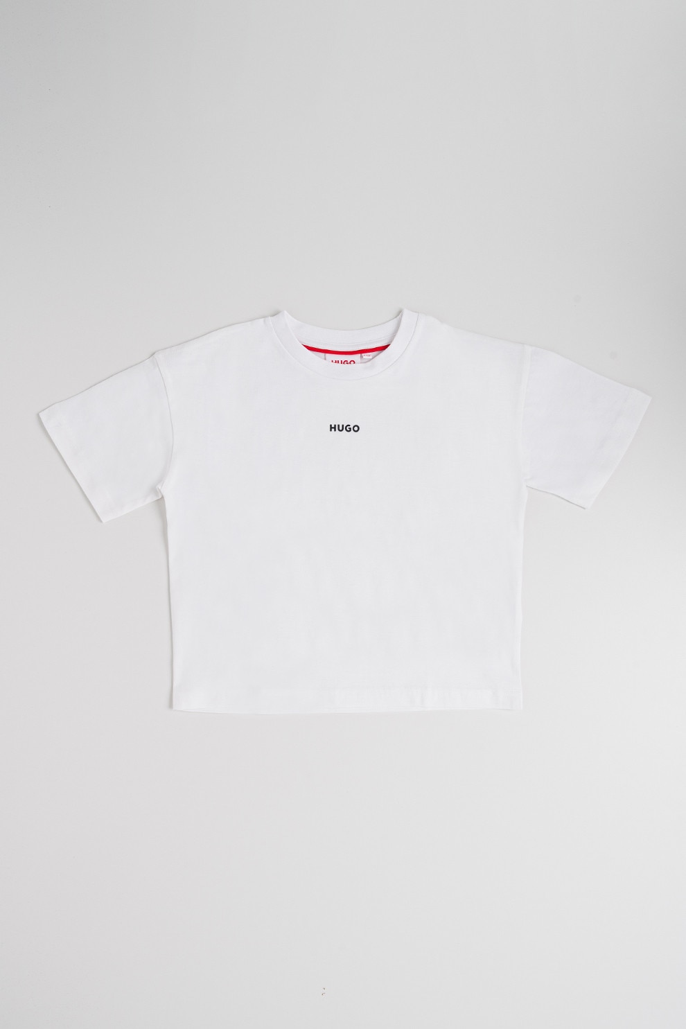 HUGO, Tricou cu logo discret, Alb, 138 CM