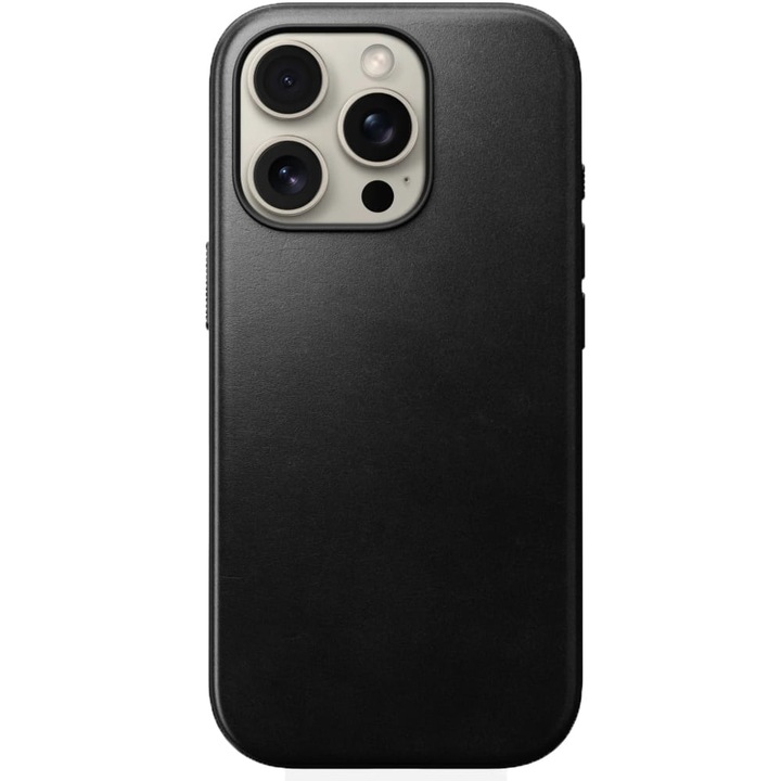 Кожен калъф Nomad Modern за iPhone 16 Pro Max, черен