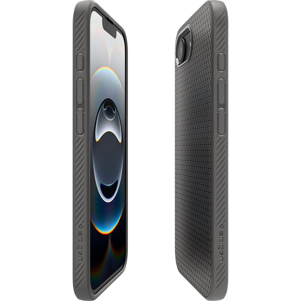 Husa Spigen Liquid Air pentru iPhone 16e, gri