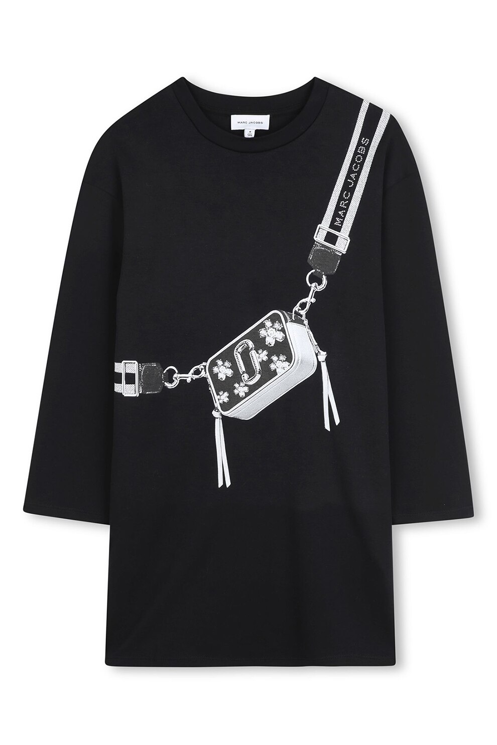 Marc Jacobs, Tricou din bumbac cu design grafic, Negru, 138 CM