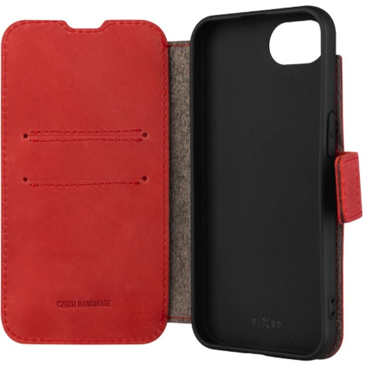 Fixed ProFit Flip Telefontok, Kompatibilis iPhone 16e-hez, piros
