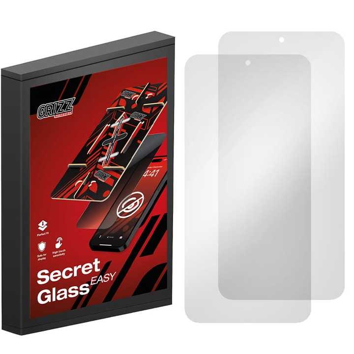Készlet 2 üvegfólia, Grizz MatteScreen Easy 2-Pack kompatibilis Samsung Galaxy S25, Átlátszó